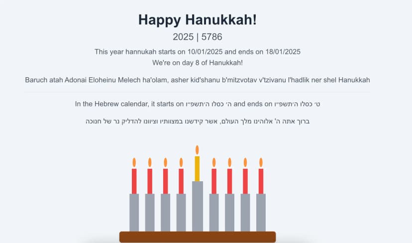 Mobile Menorah